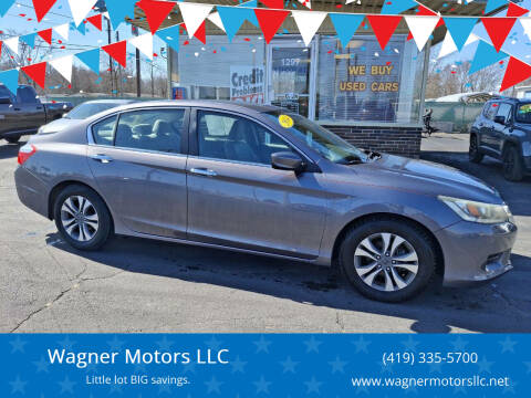 2014 Honda Accord for sale at Wagner Motors LLC in Wauseon OH