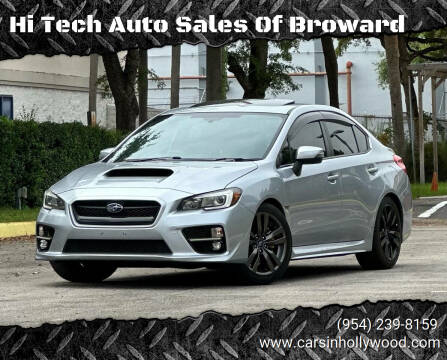 2017 Subaru WRX for sale at Hi Tech Auto Sales Of Broward in Hollywood FL