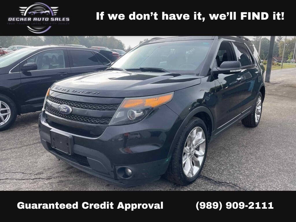 2014 Ford Explorer for sale at DECKER AUTO SALES in Bay City, MI