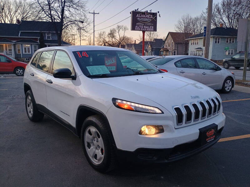 2014 Jeep Cherokee for sale at ALVAREZ BLESSING AUTO SALES LLC in Green Bay WI