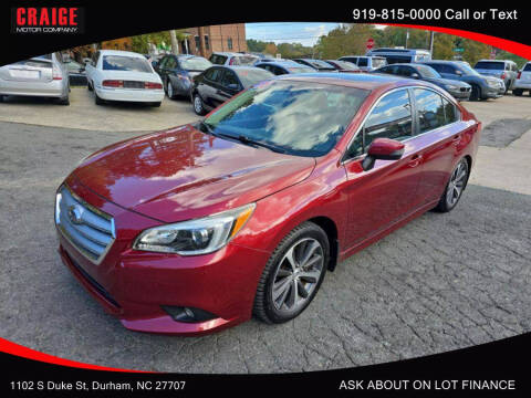 2015 Subaru Legacy for sale at CRAIGE MOTOR CO in Durham NC