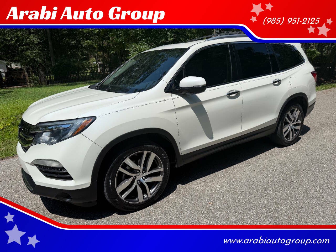 White 2016 Honda Pilot Touring Touring 4dr SUV 1
