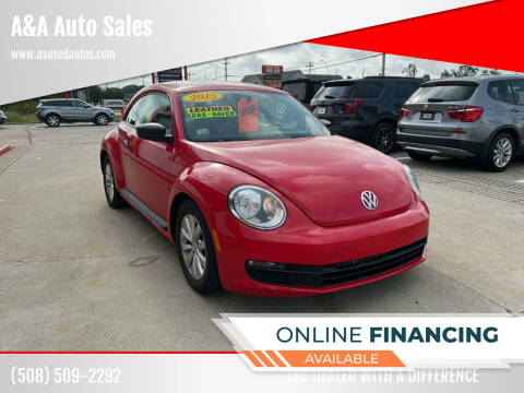 2015 Volkswagen Beetle for sale at A&A Auto Sales in Fairhaven MA