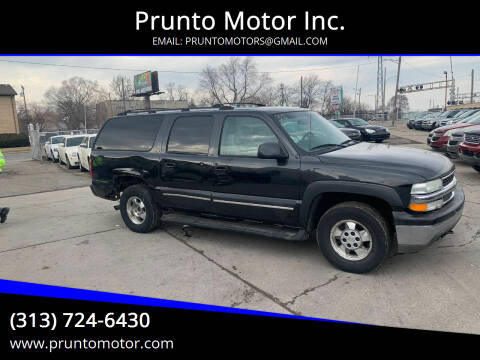 2003 Chevrolet Suburban for sale at Prunto Motor Inc. in Dearborn MI