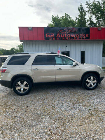 2012 GMC Acadia for sale at G2 Autoworks in Elm City NC