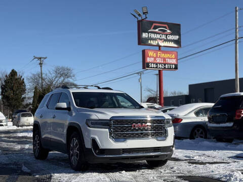 2021 GMC Acadia for sale at MD Financial Group LLC in Warren MI