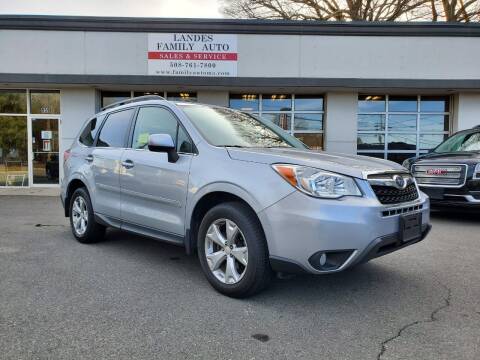 2015 Subaru Forester for sale at Landes Family Auto Sales in Attleboro MA