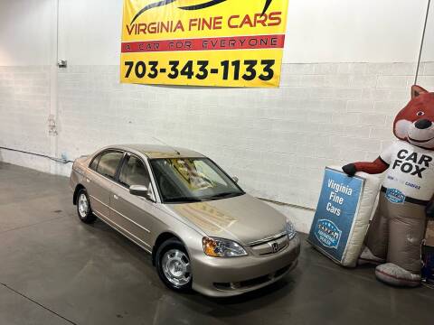 2003 Honda Civic for sale at Virginia Fine Cars in Chantilly VA