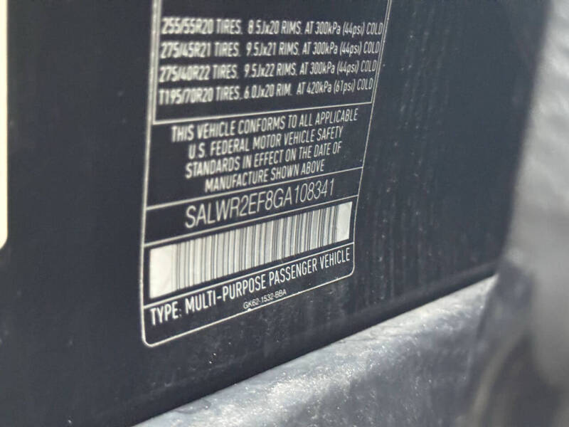 2016 Land Rover Range Rover Sport