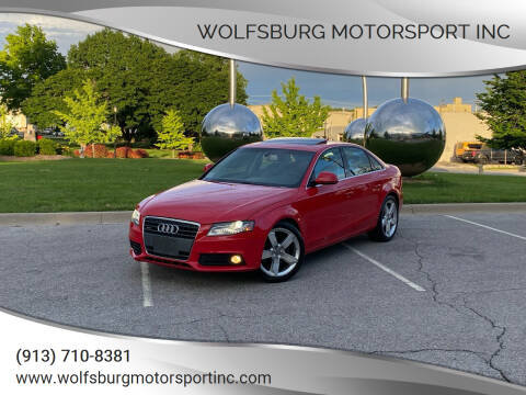 2009 Audi A4 for sale at WOLFSBURG MOTORSPORT INC in Shawnee KS