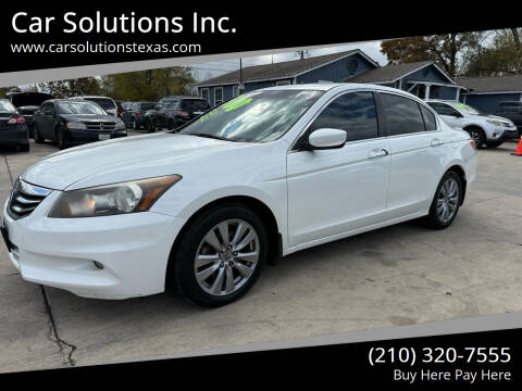 2012 Honda Accord for sale at Car Solutions Inc. in San Antonio TX