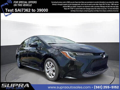 2020 Toyota Corolla for sale at SUPRA AUTO SALES in Riviera Beach FL