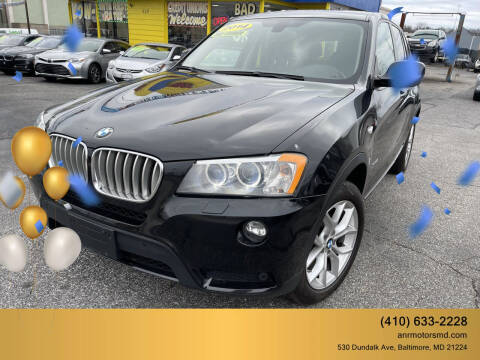 2014 BMW X3 for sale at A&R MOTORS in Middle River MD