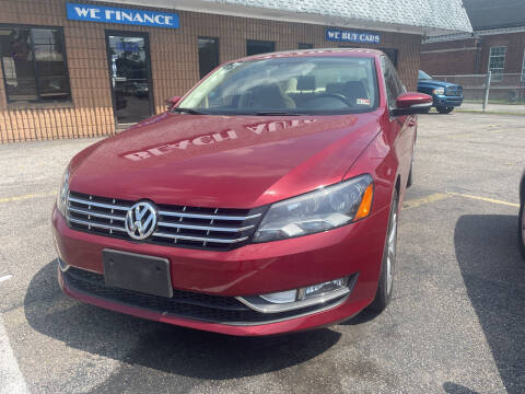 2015 Volkswagen Passat for sale at Beach Auto Sales in Virginia Beach VA