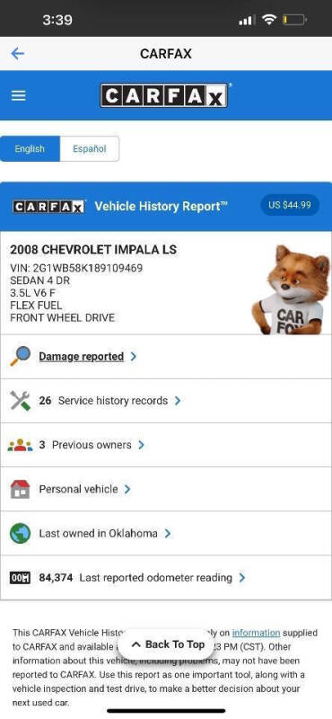 2008 Chevrolet Impala LS