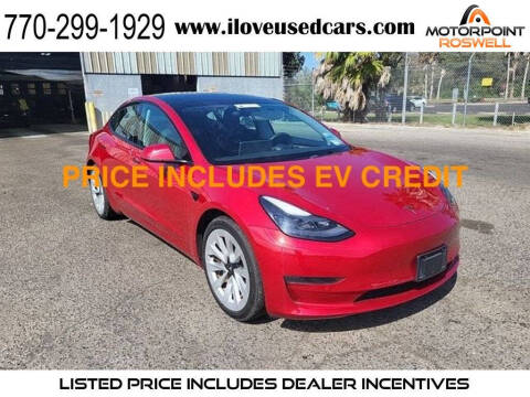 2021 Tesla Model 3 for sale at Motorpoint Roswell in Roswell GA