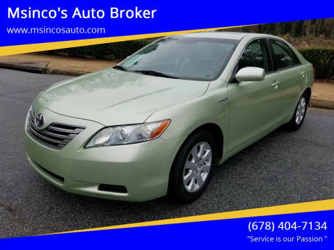 2007 Toyota Camry Hybrid for sale at Msinco's Auto Broker in Snellville GA