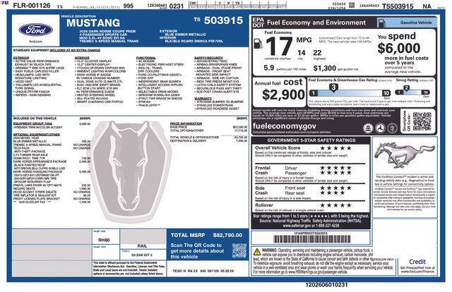 2026 Ford Mustang Dark Horse