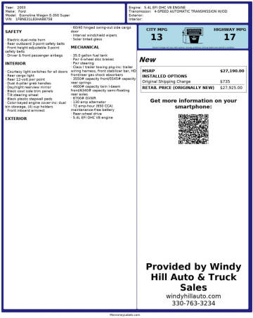 2003 Ford E-Series E-350 SD XLT