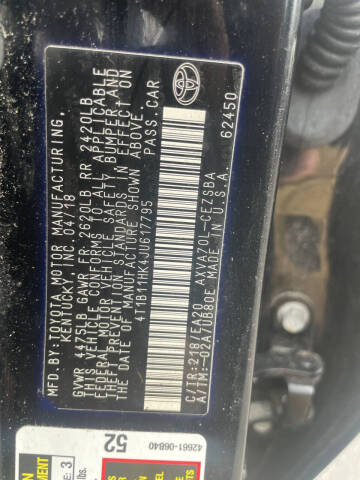 2018 Toyota Camry SE