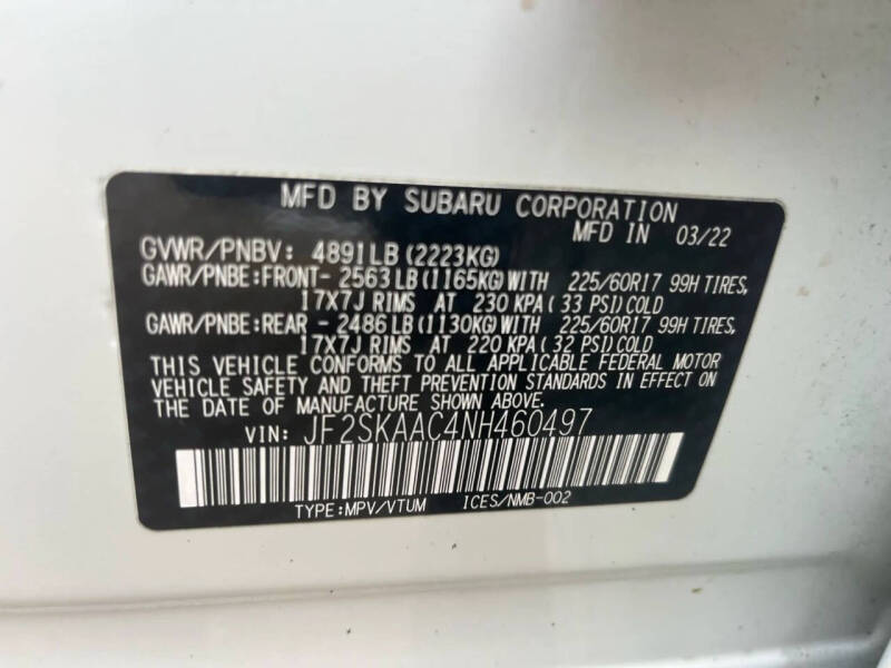 2022 Subaru Forester