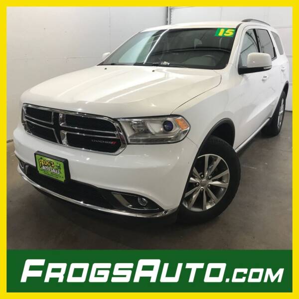 2015 Dodge Durango for sale at Frogs Auto Sales in Clinton IA