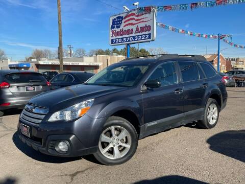 2013 Subaru Outback for sale at Nations Auto Inc. II in Denver CO