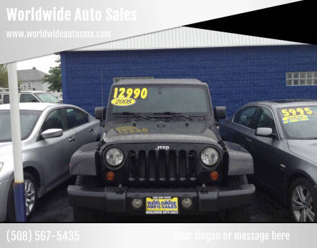 2008 Jeep Wrangler Unlimited for sale at Worldwide Auto Sales in Fall River MA