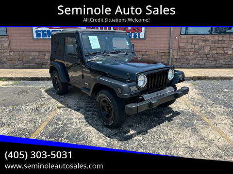 1998 Jeep Wrangler for sale at Seminole Auto Sales in Seminole OK