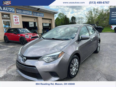 2015 Toyota Corolla for sale at USA Auto Sales & Services, LLC in Mason OH