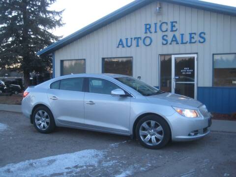 2011 Buick LaCrosse for sale at Rice Auto Sales in Rice MN