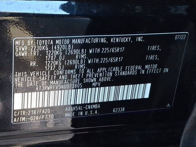 2022 Toyota RAV4 Hybrid XLE