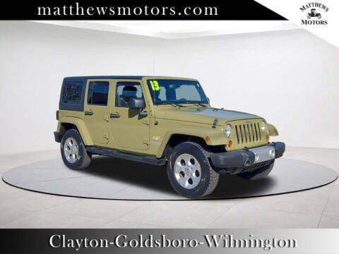 2013 Jeep Wrangler Unlimited for sale at Auto Finance of Raleigh in Raleigh NC