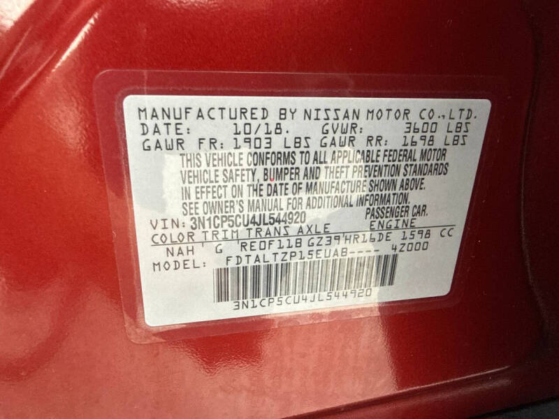 2018 Nissan Kicks SR