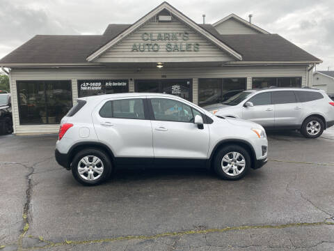 2016 Chevrolet Trax for sale at Clarks Auto Sales in Middletown OH