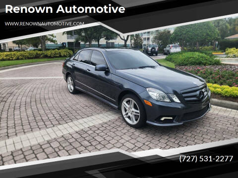 2011 Mercedes-Benz E-Class for sale at Renown Automotive in Saint Petersburg FL