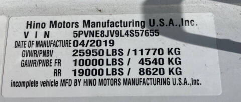2020 Hino 268