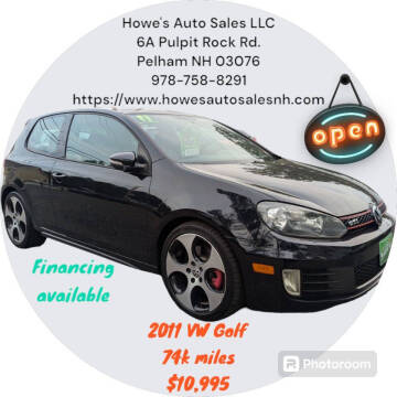 2011 Volkswagen GTI for sale at Howe's Auto Sales in Lowell MA