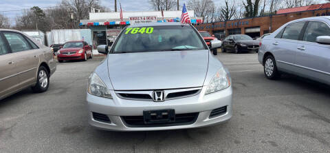 2007 Honda Accord for sale at Wheel'n & Deal'n in Lenoir NC