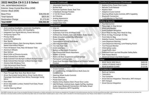 2022 Mazda CX-5 2.5 S Select