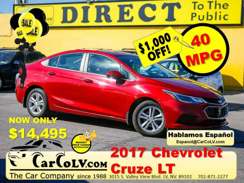2017 Chevrolet Cruze for sale at The Car Company in Las Vegas NV