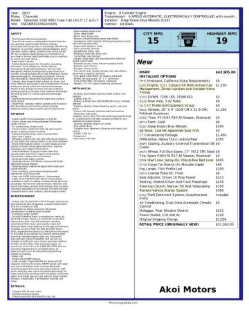 2017 Chevrolet Silverado 1500