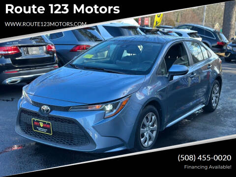 2020 Toyota Corolla for sale at Route 123 Motors in Norton MA