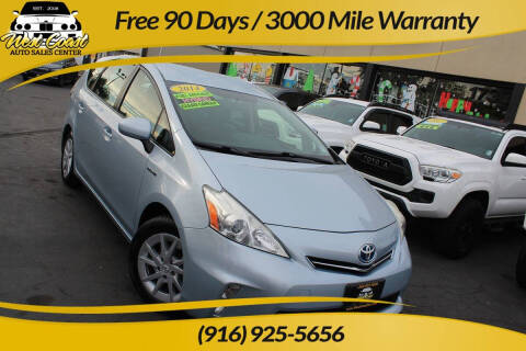 2014 Toyota Prius v for sale at West Coast Auto Sales Center in Sacramento CA