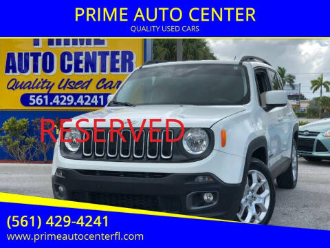 2016 Jeep Renegade for sale at PRIME AUTO CENTER in Palm Springs FL