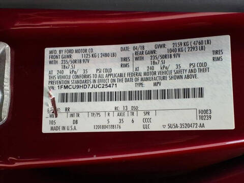 2018 Ford Escape SEL