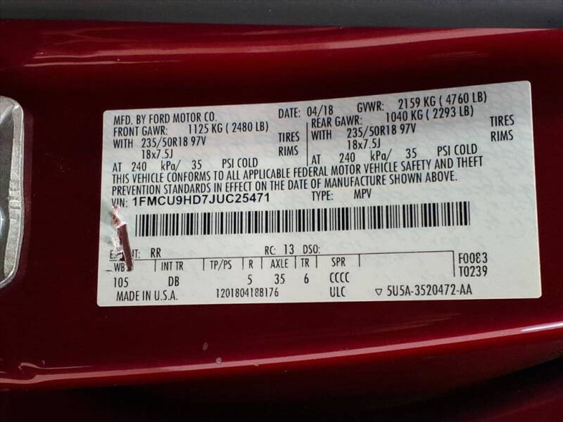 2018 Ford Escape SEL