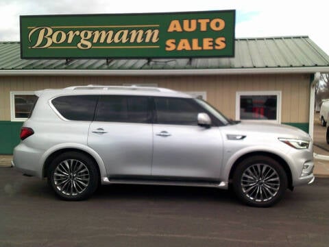 2018 Infiniti QX80 for sale at Borgmann Auto Sales in Norfolk NE