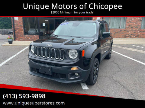 2017 Jeep Renegade for sale at Unique Motors of Chicopee in Chicopee MA