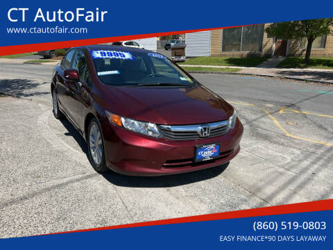 2012 Honda Civic for sale at CT AutoFair in West Hartford CT